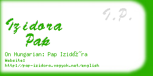 izidora pap business card